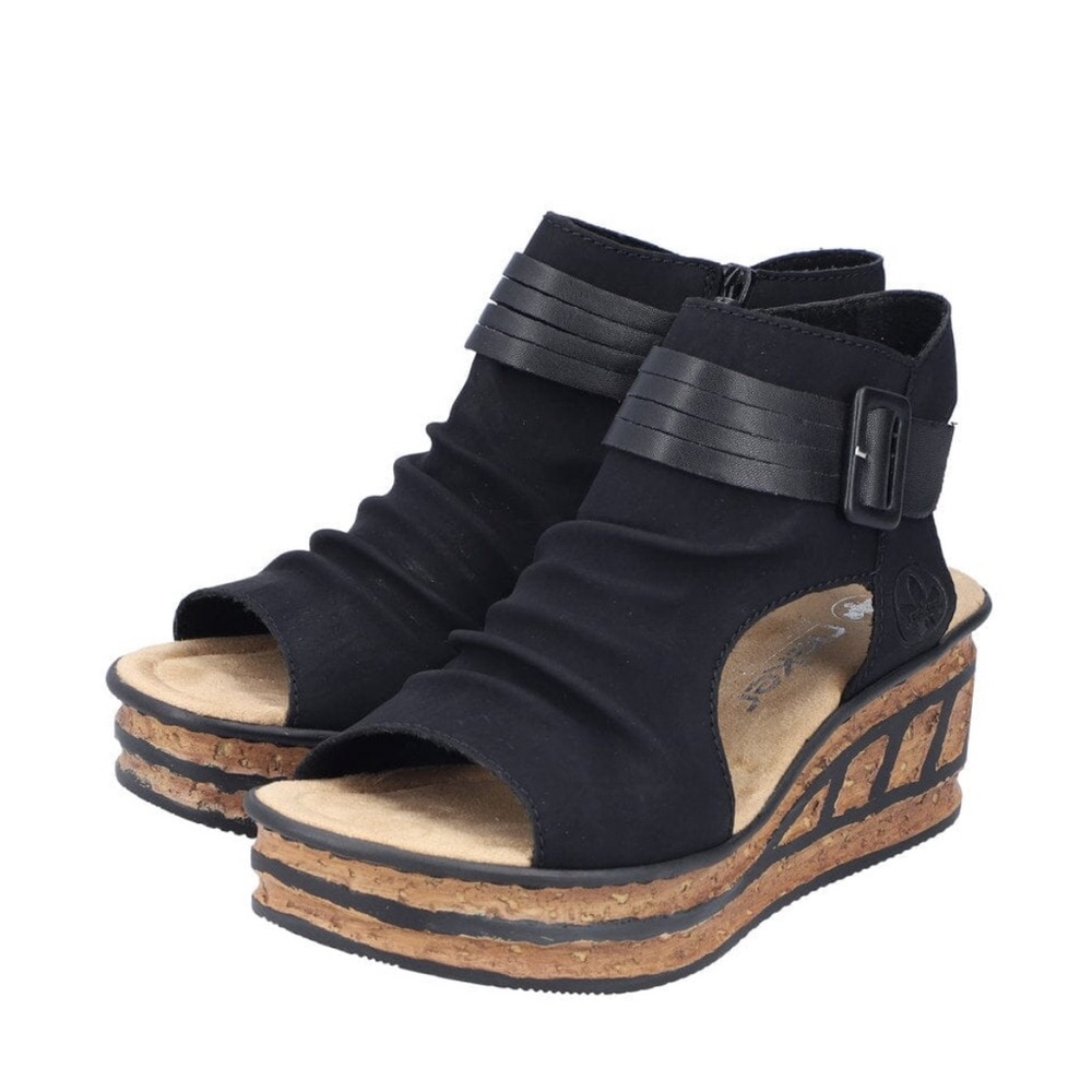 NWT RIEKER 68191-00 ROSE WEDGE, SIZE 8